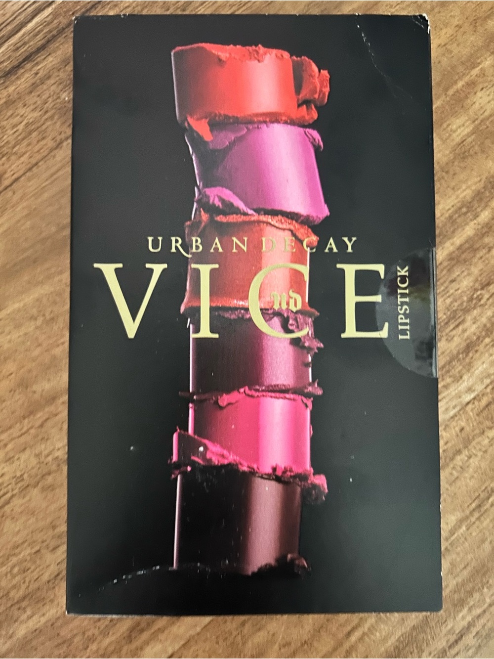 Urban Decay Vice Lip Library Sample Card — Pink, Red & Purple Shades